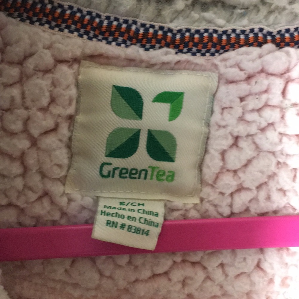 Fuzzy GreanTea half zip jacket - Picture 3 of 4